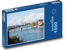 Basilej - švýcarské město Puzzle 1000 dílků - 60 x 46 cm