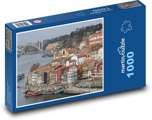 Portugalia - Porto, rzeka Puzzle 1000 elementów - 60x46 cm