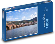 Heidelberg - most přes řeku, Německo Puzzle 1000 - 60x46 cm