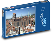 Poľsko - Gdansk, historické centrum Puzzle 1000 dielikov - 60 x 46 cm 
