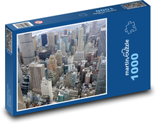 New York - ulice, mrakodrap Puzzle 1000 dílků - 60 x 46 cm