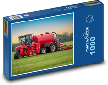 Zemědělský stroj na poli Puzzle 1000 dílků - 60 x 46 cm