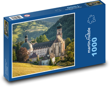 Klášter sv. Trudpert - Münstertal, Německo Puzzle 1000 dílků - 60 x 46 cm