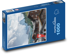 Alps - mountains, villages Puzzle 1000 pieces - 60 x 46 cm 