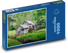 Młyn wodny Mabry - Wirginia Puzzle 1000 elementów - 60x46 cm