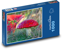 Červená houba - muchomůrka Puzzle 1000 dílků - 60 x 46 cm