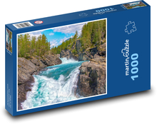 Fluss - Wasserfall, Bach Puzzle 1000 Teile - 60 x 46 cm