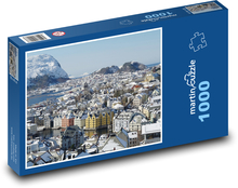 Norwegen - Stadt Puzzle 1000 Teile - 60 x 46 cm