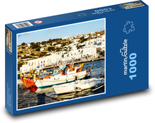 Přístav - rybářské lodě Puzzle 1000 dílků - 60 x 46 cm