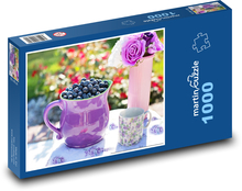 Borůvky - letní ovoce Puzzle 1000 dílků - 60 x 46 cm