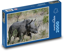 Rhino in the African savannah Puzzle 2000 pieces - 90 x 60 cm