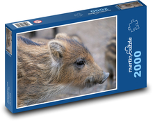 Schwein - kleines Ferkel Puzzle 2000 Teile - 90 x 60 cm