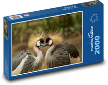 Zakochane królewskie żurawie Puzzle 2000 elementów - 90x60 cm