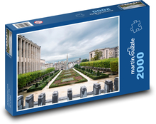 Zahrady Mont des Arts, Brusel Puzzle 2000 dílků - 90 x 60 cm