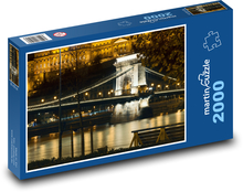 Reťazový most Budapešť Puzzle 2000 dielikov - 90 x 60 cm