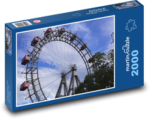Viedenský Prátr - ruské koleso Puzzle 2000 dielikov - 90 x 60 cm