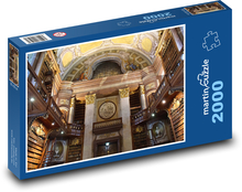Wiedeń - Barokowa Sala Austriackiej Biblioteki Narodowej Puzzle 2000 elementów - 90x60 cm