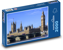 Londýn - Westminsterský palác Puzzle 2000 dílků - 90 x 60 cm