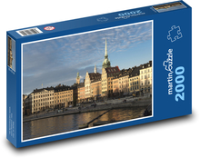 Švédsko - centrum Stockholmu  Puzzle 2000 - 90x60 cm