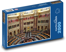 Knihovna Kongresu USA ve Washingtonu Puzzle 2000 dílků - 90 x 60 cm