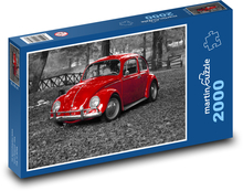 Červené auto  Puzzle 2000 dílků - 90 x 60 cm