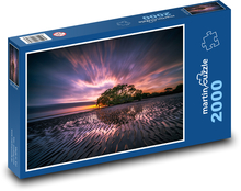 Przypływ o zachodzie słońca Puzzle 2000 elementów - 90x60 cm