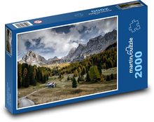 Itálie - Dolomity, Val di Fassa Puzzle 2000 dílků - 90 x 60 cm