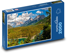 Berge und Smaragdfluss Puzzle 2000 Teile - 90 x 60 cm