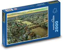 Londýn zhora, rieka Temža Puzzle 2000 dielikov - 90 x 60 cm