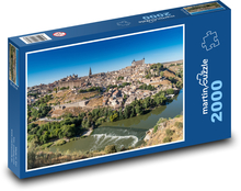 Španielsko - Toledo, rieka Tajo Puzzle 2000 dielikov - 90 x 60 cm