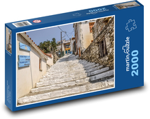 Schody v gréckom meste Skopelos Puzzle 2000 dielikov - 90 x 60 cm