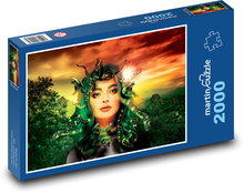 Žena, medusa, mytológie Puzzle 2000 dielikov - 90 x 60 cm
