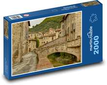 Talianska kamenná dedina Gubbio Puzzle 2000 dielikov - 90 x 60 cm