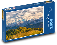 Rakúsko - Alpy, hory Puzzle 2000 dielikov - 90 x 60 cm