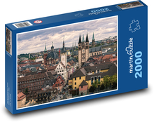 Německo - město Puzzle 2000 dílků - 90 x 60 cm