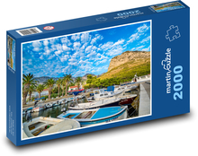 Statki w porcie - Chorwacja Puzzle 2000 elementów - 90x60 cm