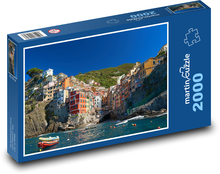 Město na pobřeží - Cinque Terre, Itálie Puzzle 2000 dílků - 90 x 60 cm