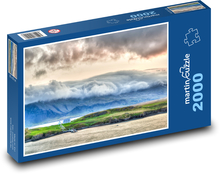 Berge im Nebel - Island Puzzle 2000 Teile - 90 x 60 cm