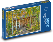 Chatka v lese Puzzle 2000 dílků - 90 x 60 cm