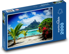 Palmy na pláži Puzzle 2000 dielikov - 90 x 60 cm