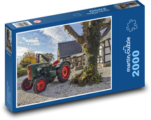 Traktor mit rotem Rad Puzzle 2000 Teile - 90 x 60 cm