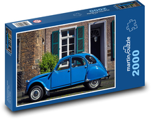 Kleines blaues Auto Puzzle 2000 Teile - 90 x 60 cm