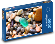 Colored natural stones Puzzle 2000 pieces - 90 x 60 cm