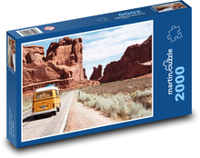Cestovanie karavanom Puzzle 2000 dielikov - 90 x 60 cm