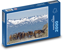 Kirgizsko - kôň Puzzle 2000 dielikov - 90 x 60 cm