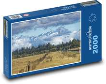 Mountains and valleys of New Zealand Puzzle 2000 pieces - 90 x 60 cm