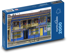Salento - kolumbijská architektúra Puzzle 2000 dielikov - 90 x 60 cm