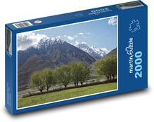 Tádžikistán - Pamír Puzzle 2000 dílků - 90 x 60 cm