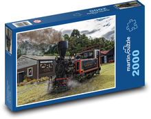 Parná lokomotíva - Nový Zéland Puzzle 2000 dielikov - 90 x 60 cm