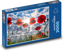 Poppies in the Field Puzzle 2000 pieces - 90 x 60 cm